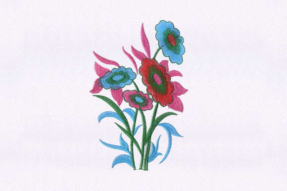 Bunched Flowers Design: A Versatile Embroidery Gem