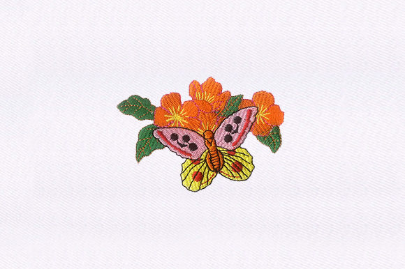 Butterfly Flowers: A Premium Embroidery Design
