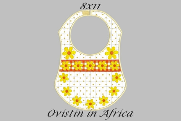 Charming Yellow Flowers Baby Bib Design