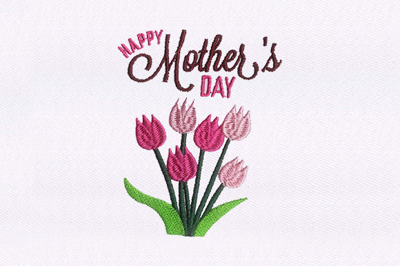 Flowers Mother's Day: A Versatile Embroidery Design