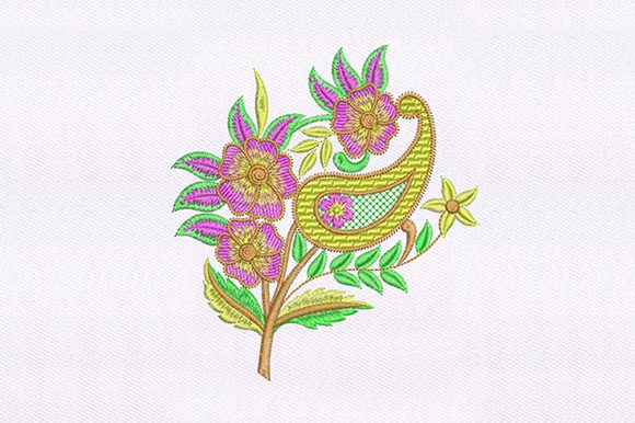 Fuchsia Quilt Flowers Design for Boutique Apparel