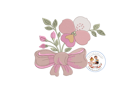 Orchid Floral Embroidery for Seasonal Charm