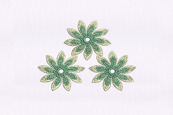 Swiveling Flowers Design: A Versatile Embroidery Gem
