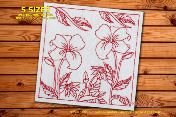 Two Beautiful Flowers: A Charming Bluework Design