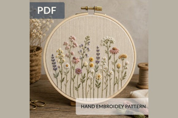 Wildflower Hand Embroidery Pattern PDF Review